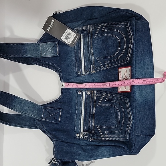 🔥Host Pick🔥True Religion Dark Denim Hobo Bag w/Crossbody Strap&Silver Hardwear - Picture 14 of 14